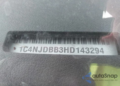 2017 Jeep Compass Sport 4X4 z USA, uszkodzony, nr VIN 1C4NJDBB3HD143294